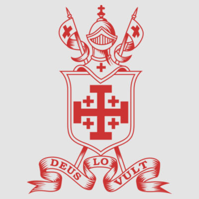 LADIES' ORIGIN PERFORMANCE PIQUÉ POLO with with DTF Printed Equestrian Deus Lo Vult Logo Design