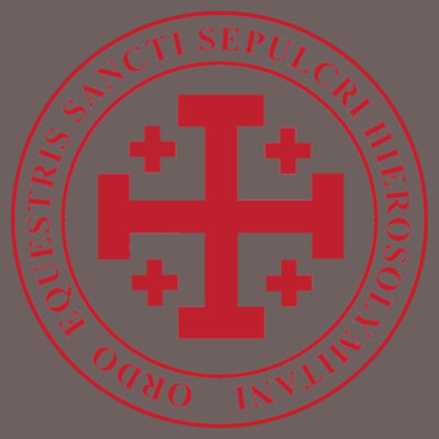 Edwards Harringbone Tie with Printed Ordo Equestis Logo Design