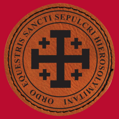 Port & Company Twill Cap with with Ordo Equestis Logo 2 1/2" Round Leatherette Patch Design