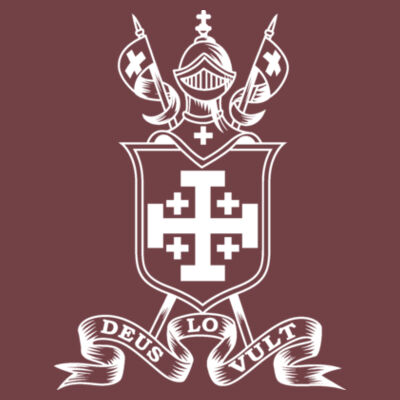 TravisMathew Sunnyvale Polo with Printed Equestrian Deus Lo Vult Logo   Design