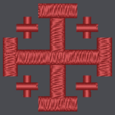 CORE365 Ladies' Cruise Two-Layer Fleece Bonded Soft Shell Jacket with Embroidered Jerusalem Cross Design