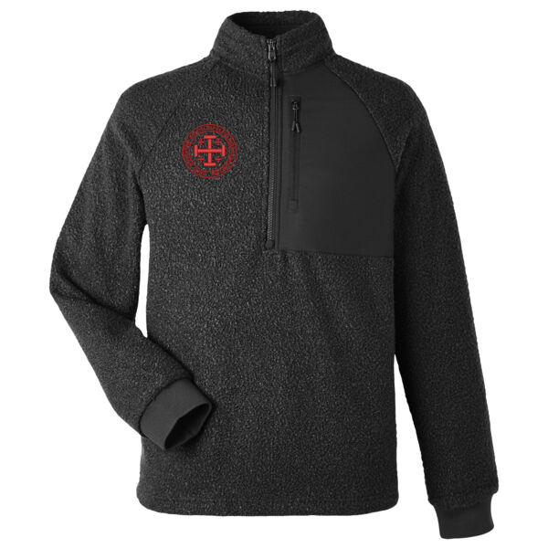 North End Men's Aura Sweater Fleece Quarter-Zip with Embroidered Ordo Equestis Logo Thumbnail