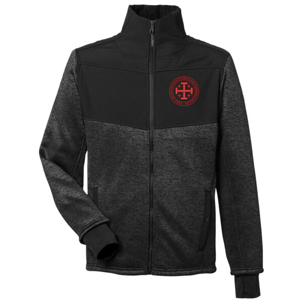 Spyder Men's Passage Sweater Jacket with Embroidered Ordo Equestis Logo Thumbnail