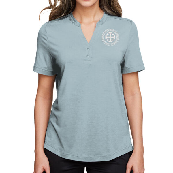 Women's JAQ Snap-Up Stretch Performance Polo with Embroidered logo Thumbnail