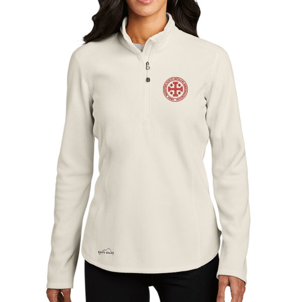 Eddie Bauer® Women's 1/2-Zip Microfleece Jacket with Embroidered Logo Thumbnail