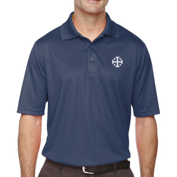 CORE365 Men's Origin Performance Piqué Polo with Embroidered Jerusalem Cross Thumbnail